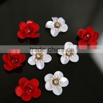 Professional custom Sequin Flower Artificial Decorative Flowers in wholesale