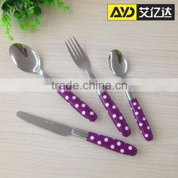 Aiyida stainless steel cutlery with plastic handle