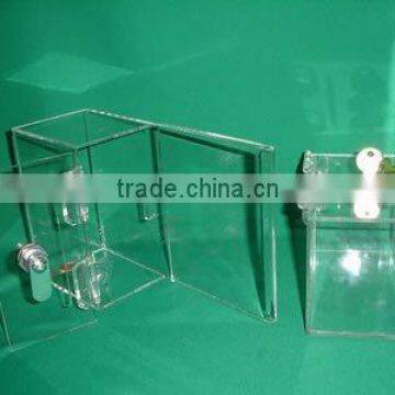 acrylic ballot box with lock