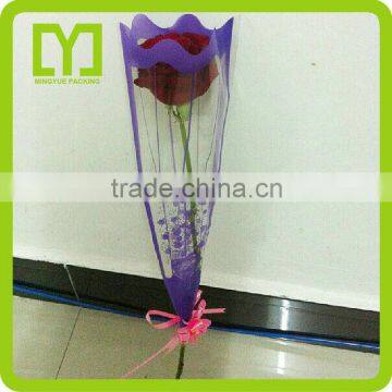 2016 New free sample high quality product wholesale floral plastic sleeves