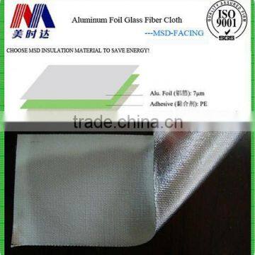 Building Thermal Insulation Material Aluminum Coated Fiberglass Fabric
