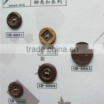 2--hole Natural Coconut Button for Garment photo-2