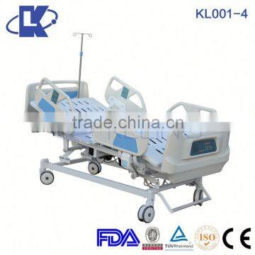 CE FDA ISO13485 Quality Electric hospital beds with CPR,X-RAY,Central Brakes electrical hospital bed