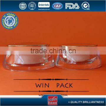 15G 30G Set Series Cream Acrylic Jar, Clear Color Injection With Aluminum Cap