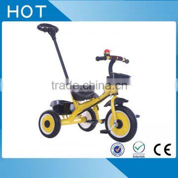 EN71 approved new style baby child tricycle bike with push bar for sale