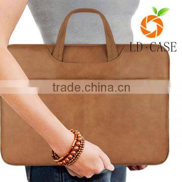 Genuine leather handbag for MacBook Pro 13 bags cases laptop bags manufacturer