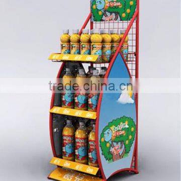 2 liter bottle rack/ free standing display rack