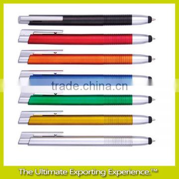 silver coating plunger and tip lacquered color barrel ballpoint pen