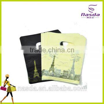 HDPE plastic shopping bag with custom logo