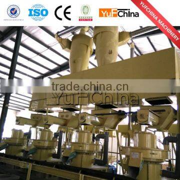 Full automatic vertical ring die wood pellet machine