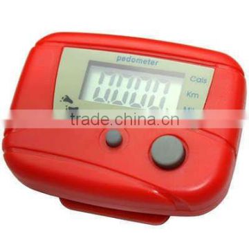 LCD Step Run Pedometer Walking Calorie Counter Distance RED