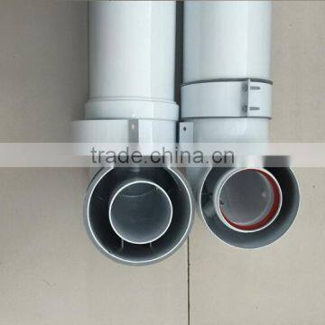 Double wall aluminum coaxial flue