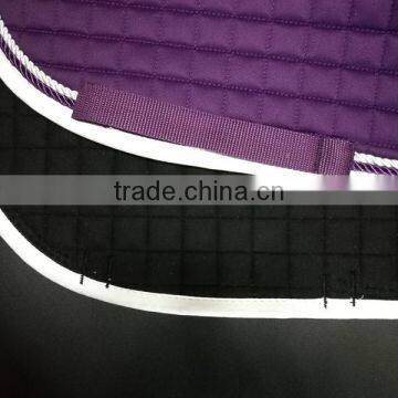 PURPLE HORSE SADDLE PAD WITH DIAMOND QUILTED DRESSAGE HORSE SADDLE PAD WITH 300G FILL PURPLE ENGLISH HORSE SADDLE PAD WHOLESALE photo-2