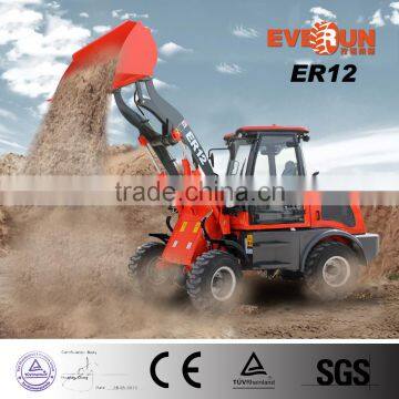 high quality china 1200kg front mini wheel loader with Standard Bucket