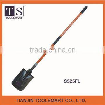 Hot sale different types of camping steel garden shovel with wooden handle