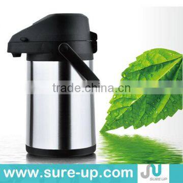 Double wall thermal stainless steel air pressure coffee tea pot