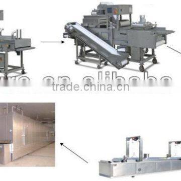 Automatic frozen fishball/Chicken Nuggets/Dumpling(Colonels Crispy Strips, Mcnugget, Chick Strip) Processing Line