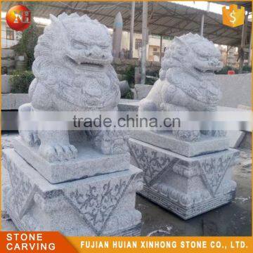 Chinese Marble Granite Foo Dog Statue Sale photo-3