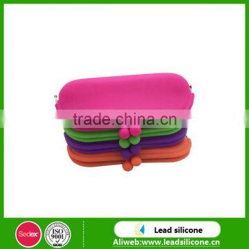 High Quality Rectangle Shaped Friendly Silicone Customized Coin Wallet photo-3