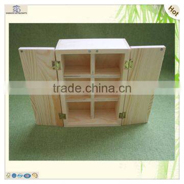 Shangdu Unfinished Color Standing Door Shape Wooden Box photo-4