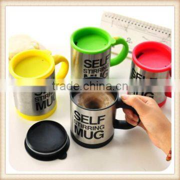 Stainless Lazy Self Stirring Mug Auto Mixing Tea Coffee Cup Office Home Gifts