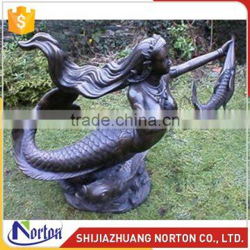 Norton factory handmade bronze mermaid statue for sale NTBH-008LI