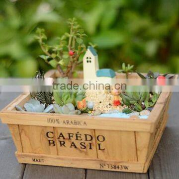 Best Seller Newest Designed Square Wooden Flower Pot photo-4