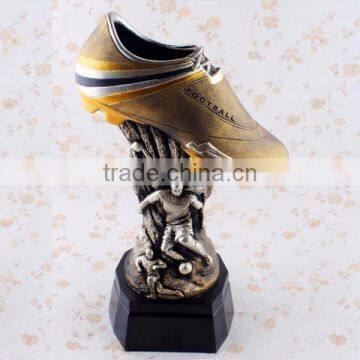 European Cup Sports Soccer Awards Resin Mini Shoe Trophy