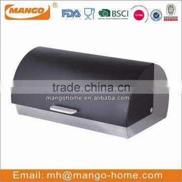 Wooden Cutting Board Cover Metal Kitchen Bread Bin photo-5