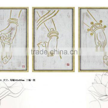 Framed Handmade Buddha Oil Painting photo-4