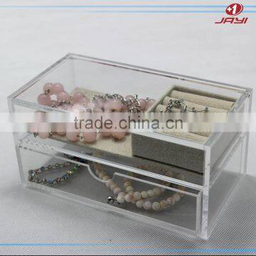 Custom Clear Acrylic Jewelry Box Making Supplies