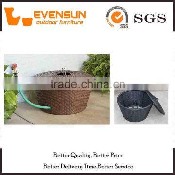 Garden Water Pipe Storage Box Rattan Outdoor Wicker Furniture