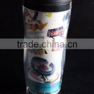 12oz Double Wall Coffee Plastic Travel Mug With Leak Proof Lid photo-4
