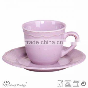 Personalized tea cups & saucers/espresso cup & saucer/personalized tea cup saucer set