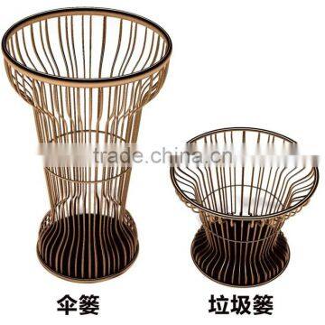 Hot selling Multifunction metal unbrella stand & trash can