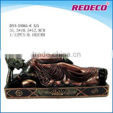 Home decorative resin lying buddha