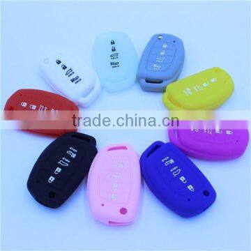 Funny silicone rubber remote car key covers, key jacket for hyundai 4 buttons