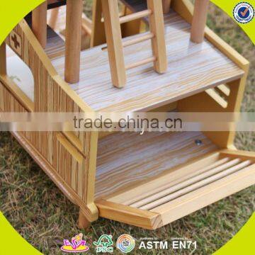 2017 New Products Indoor Children Toys Wooden Treehouse Dollhouse W03B059 photo-6