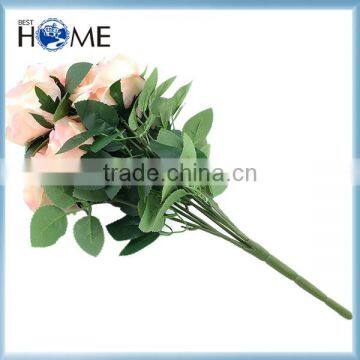 Nature plastic rose artificial flower for wall decoration