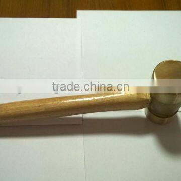 Wooden Handle TPR Handle Brass Hammer With Competitive Price photo-3