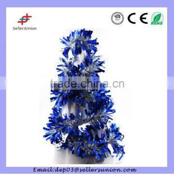 Spiral Christmas tinsel garland