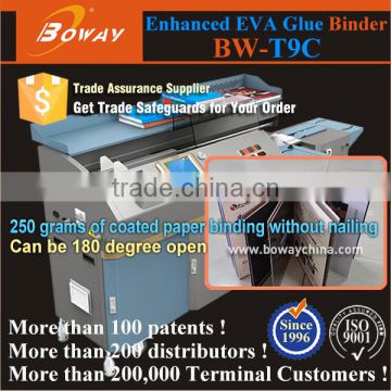 2016 BOWAY T9C Special Enhanced EVA Glue perfect book binding machine