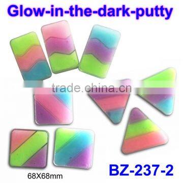 Magic glow in the dark putty toys