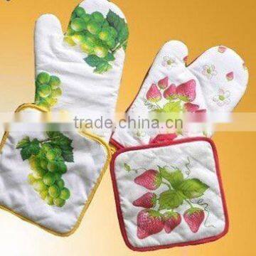 cotton oven glove&pot holder