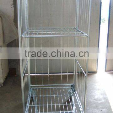 Foldable supermarket roll container