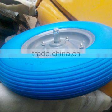 PU foam wheel 4.00-8 with solid axle