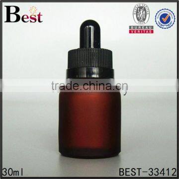 30ml High Quality Cosmetic Essence Oil Perfume Glass Bottle Big Rubber Gold Aluminum Dropper Bottle Glass China Suppliers photo-3