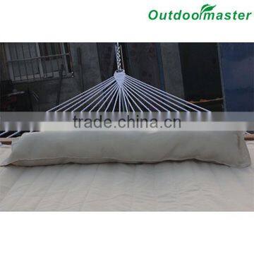 Patio Portable Lightweight Double Beige Quilted Cotton Hammock photo-3