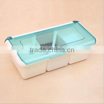 OEM Food-Grade Plastic Home Kitchen 4 Samll Box With Tight Lids Seasoning Condiment Plastic Box Supplier In ShenZhen photo-2