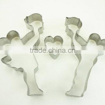 47040 Wedding Kissing Shape Stainless Steel Cookie Cutter Set photo-6